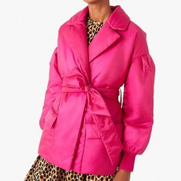 Kate Spade Fuchsia Gramercy Parka XL (No Belt) - Picture 16 of 16